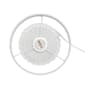 Simple Designs Petite Off White Ceramic Pleated Base Table Lamp - image 6