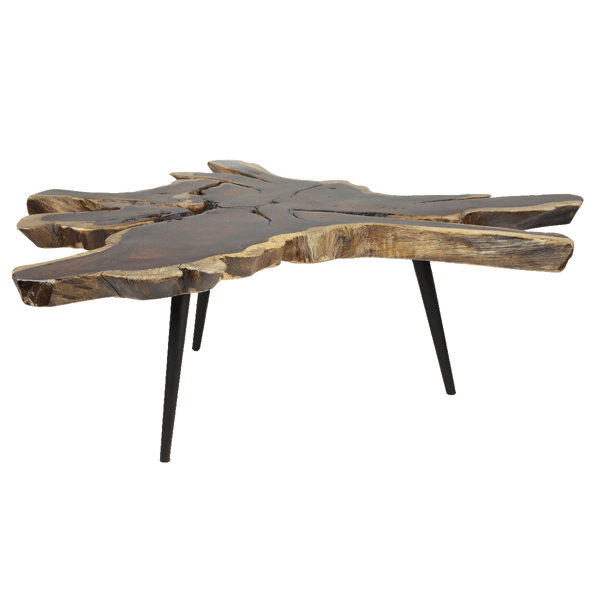 9th & Pike® Contemporary Brown Wood Coffee Table