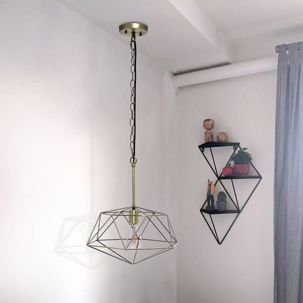 Lalia Home 1 Light 16in Modern Metal Wire Paragon Ceiling Pendant