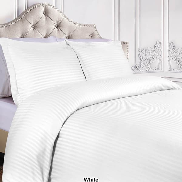 Superior 400 Thread Count Stripe Egyptian Cotton Duvet Cover Set