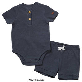 Baby Boy &#40;12-24M&#41; 7 for All Man Kind&#174; Bodysuit & Knit Shorts Set