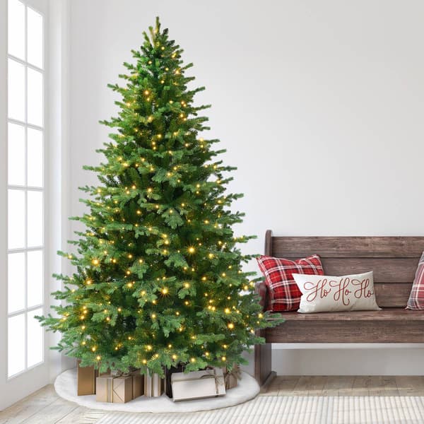 Puleo International 7.5ft. Pre-Lit Chatham Fir Christmas Tree