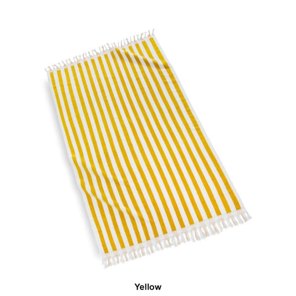 Cassadecor Velour Stripe Beach Towel Collection