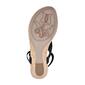 Womens White Mountain All Good Glitter Wedge Thong Sandals - image 5