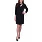 Womens NY Collection 3/4 Sleeve Crepe Knit Sheath Dress - image 1