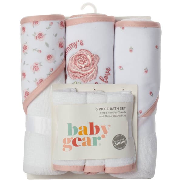 Baby Gear(R) 6pc. Mommy''s Little Love Floral Bath Set - image 