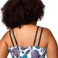 Plus Size Free Country Sunlit Floral Shirred Tankini Swim Top - image 4