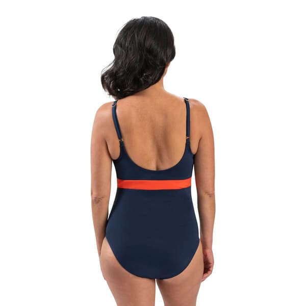 Womens Dolfin&#174; Aquashape Color Block Moderate One Piece Swimsuit