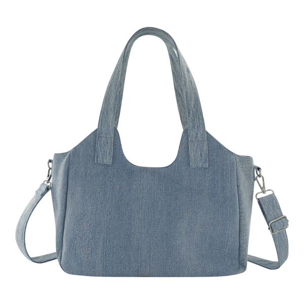 True Religion Horseshoe Stitch Denim Satchel