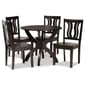 Baxton Studio Karla Dark Brown Finish Wood 5pc. Dining Set - image 1