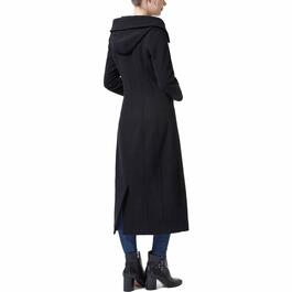 Womens BGSD Hooded Full Length Wool Coat