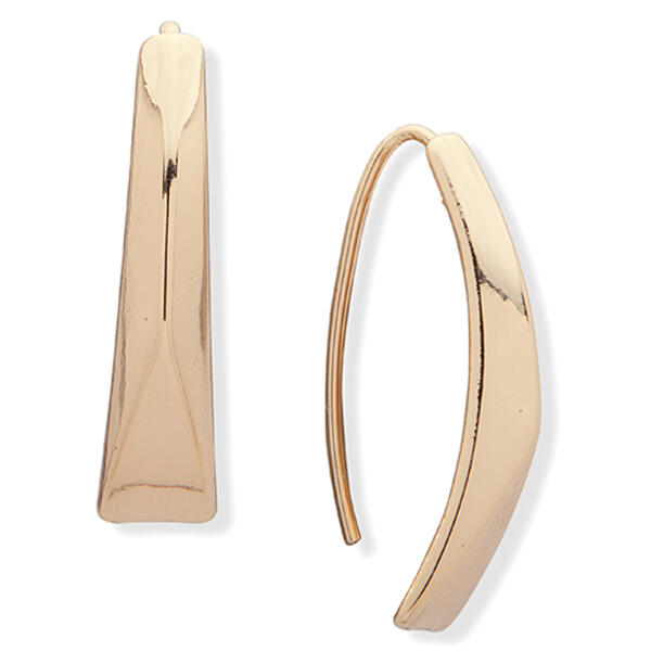 Chaps Gold-Tone Drop Earrings - image 