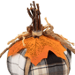 Northlight Plaid Pumpkin with Leaf Fall Harvest Pumpkin Decor - image 5