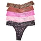 Womens Juicy Couture 5pk. Thong Panties - JC1027-5PKE - image 2