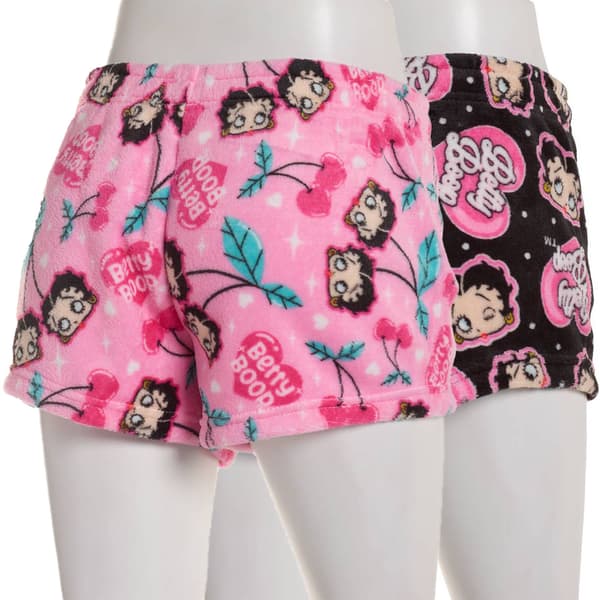 Juniors Betty Boop 2 pk. Plush Pajama Shorts