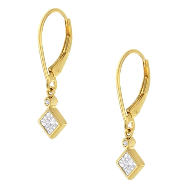 Diamond Classics&#8482; Yellow Gold 1/3ctw. Dangle Earrings