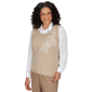 Petite Alfred Dunner Union Square Long Sleeve Two in One Blouse - image 3