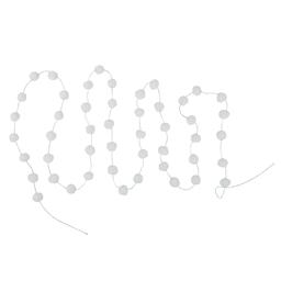 Northlight Seasonal 9ft. White Plush Snowball Christmas Garland