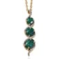 Nova Star® Lab Grown Emerald & Lab Grown Diamond Journey Pendant - image 2