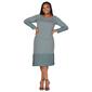 Plus Size 24/7 Comfort Apparel Long Sleeve Sweater Dress - image 1