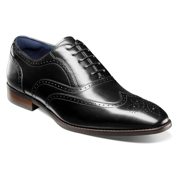 Mens Stacy Adams Kaine Wingtip Oxfords - Black - image 