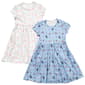 Girls (7-12) Emma & Elsa 2pk. Frenchie/Floral Dresses - image 1