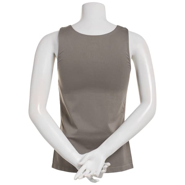 Womens Runway Ready Seamless Wide Strap Solid Tank Top