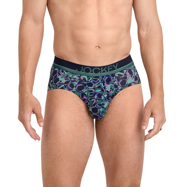 Mens Jockey® 3pk. True Style Briefs  - Green/Purple