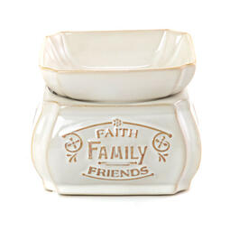 Candle Warmers Etc. Faith Family Friends Candle Warmer Dish