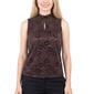Womens NY Collection Sleeveless Velvet Lace Keyhole Mock Neck - image 1