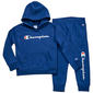 Boys (4-7) Champion(R) Signaturee Tonal Hoodie Set - Estate Blue - image 1