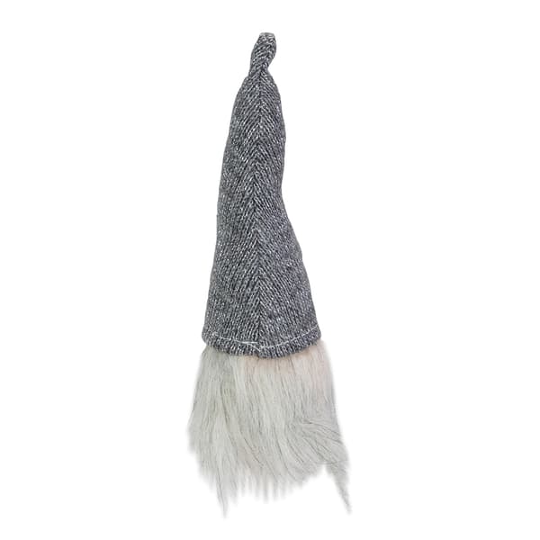 Northlight 8in. Lighted Grey Knit Gnome Head Christmas Ornament