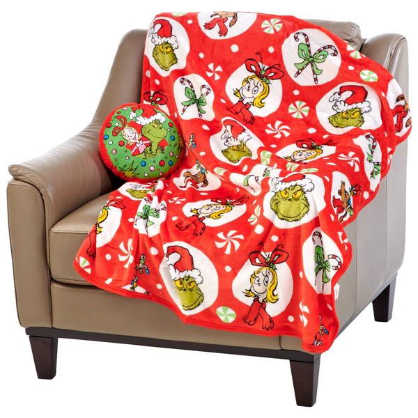 Grinch Cindy''s Santa Holiday Hugger & Throw Set