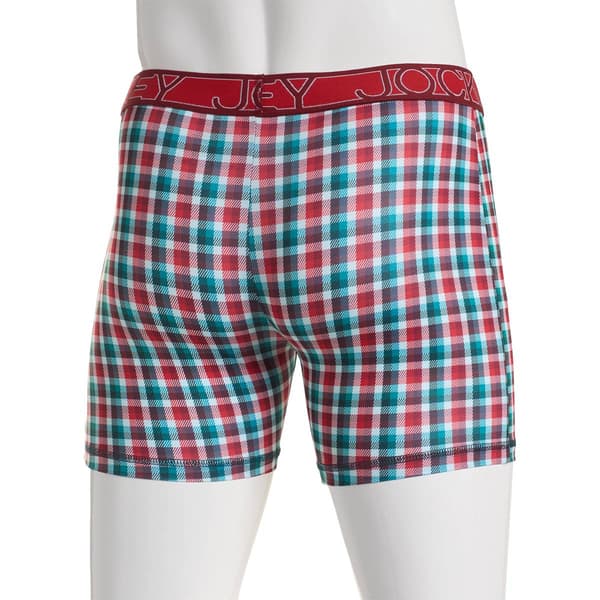 Mens Jockey Plaid Boxer Briefs - Red/Green
