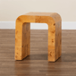 bali & pari Revelle Natural Light Mappa Real Burl Wood End Table - image 7
