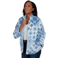 Womens Alfred Dunner Classics Medallion Zip Front Jacket - image 3