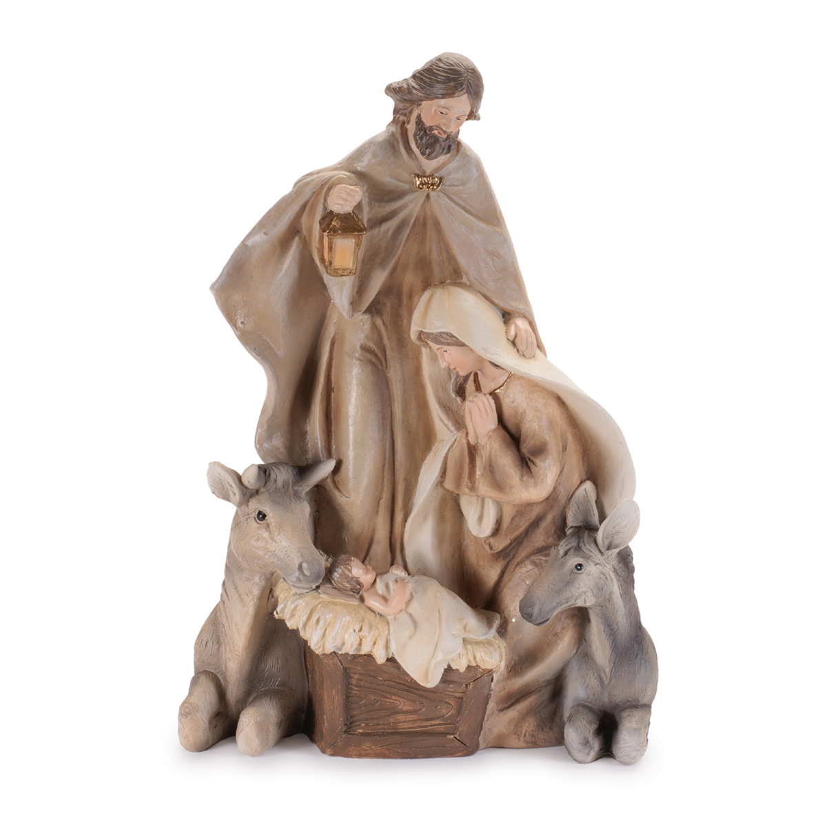 Melrose 11in. Holy Family with Farn Animals