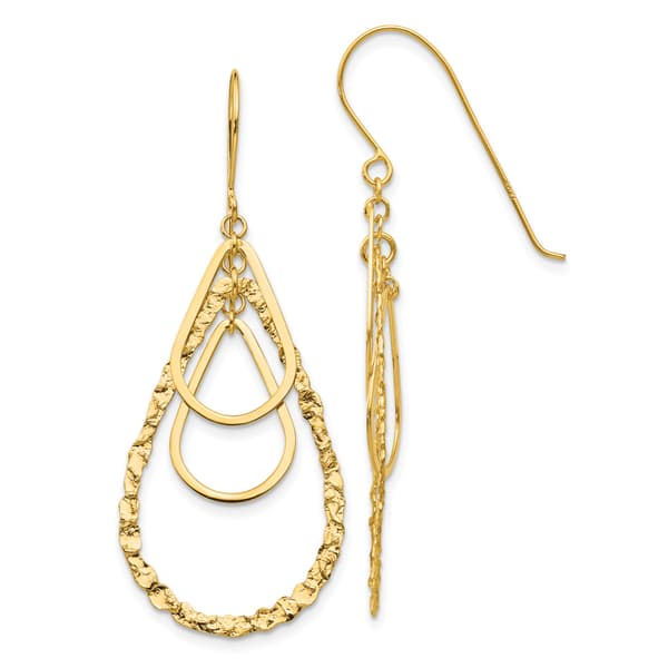 Gold Classics(tm) 14kt. Tear Drop Earrings - image 