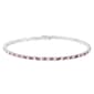 Athra Light Pink & Aurora Borealis Crystal Coil Bracelet - image 1