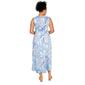 Petite Ruby Rd. Sleeveless V-Neck Puff Paisley High Low Hem Dress - image 2