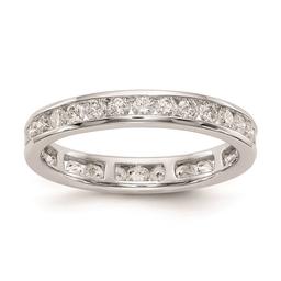 Pure Fire 14kt. White Gold Lab Grown 1ctw. Eternity Band