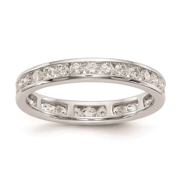 Pure Fire 14kt. White Gold Lab Grown 1ctw. Eternity Band