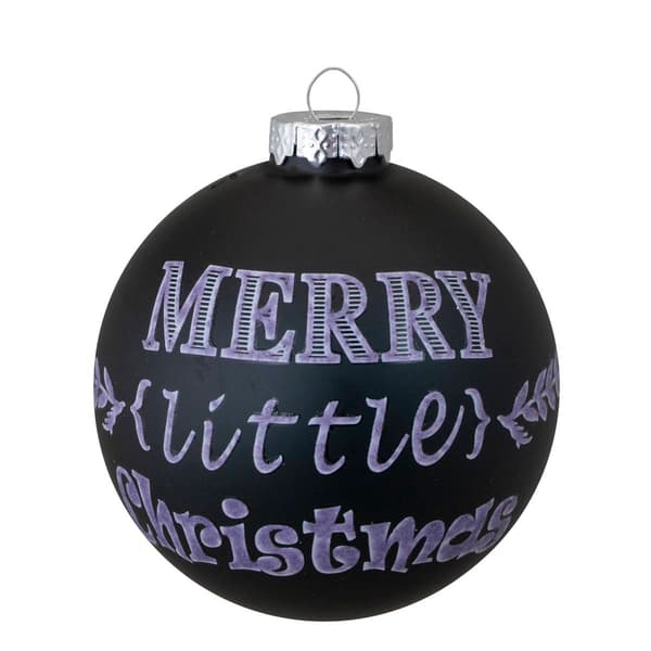 Northlight Seasonal 4ct. Merry Little Christmas Ball Ornaments