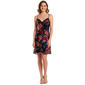 Juniors Emerald Sundae Floral Burnout Drape Neck Sheath Dress - image 1