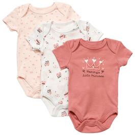Baby Girl (NB-9M) baby views(R) 3pk. Mom&#39;&#39;s Princess Bodysuits