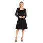 Womens R&M Richards Sheer Sleve U Neck Dress - image 1