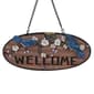 Northlight Seasonal Hanging Welcome Sign w/ Bluebirds & Flowers - image 1