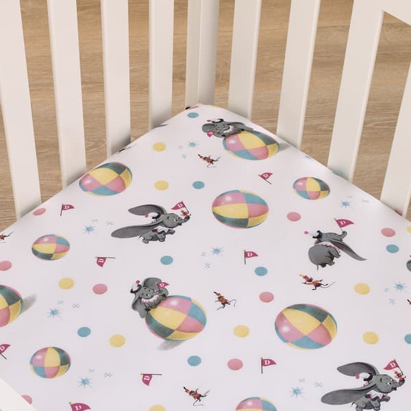 Disney Baby Vintage Dumbo Fitted Crib Sheet