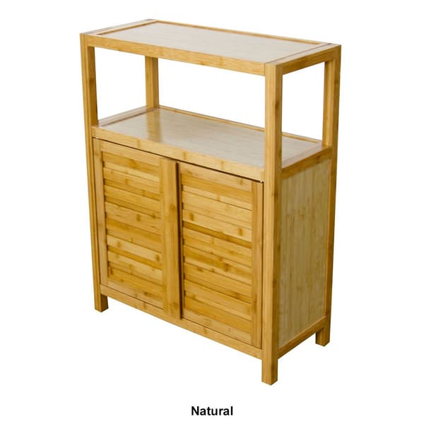 eccostyle&#8482; Solid Bamboo Spa or Bath 2 Door Utility Cabinet