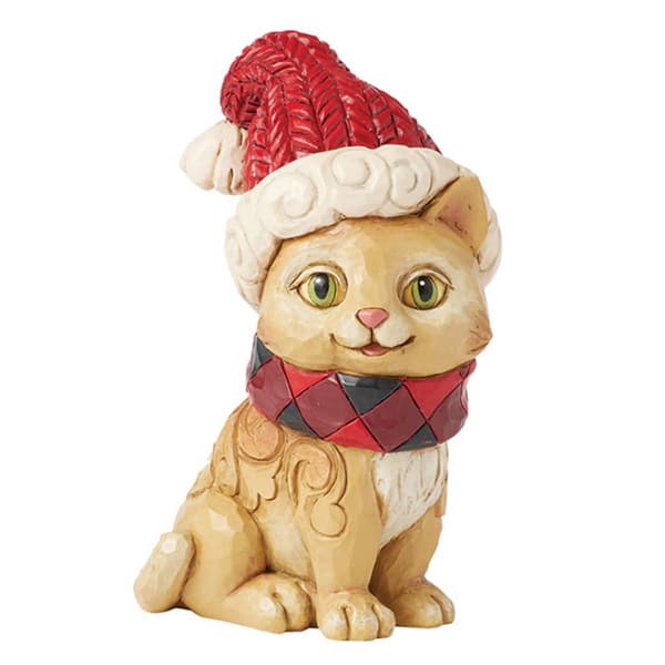 Jim Shore Highland Glen Cat Mini Christmas Figurine - image 